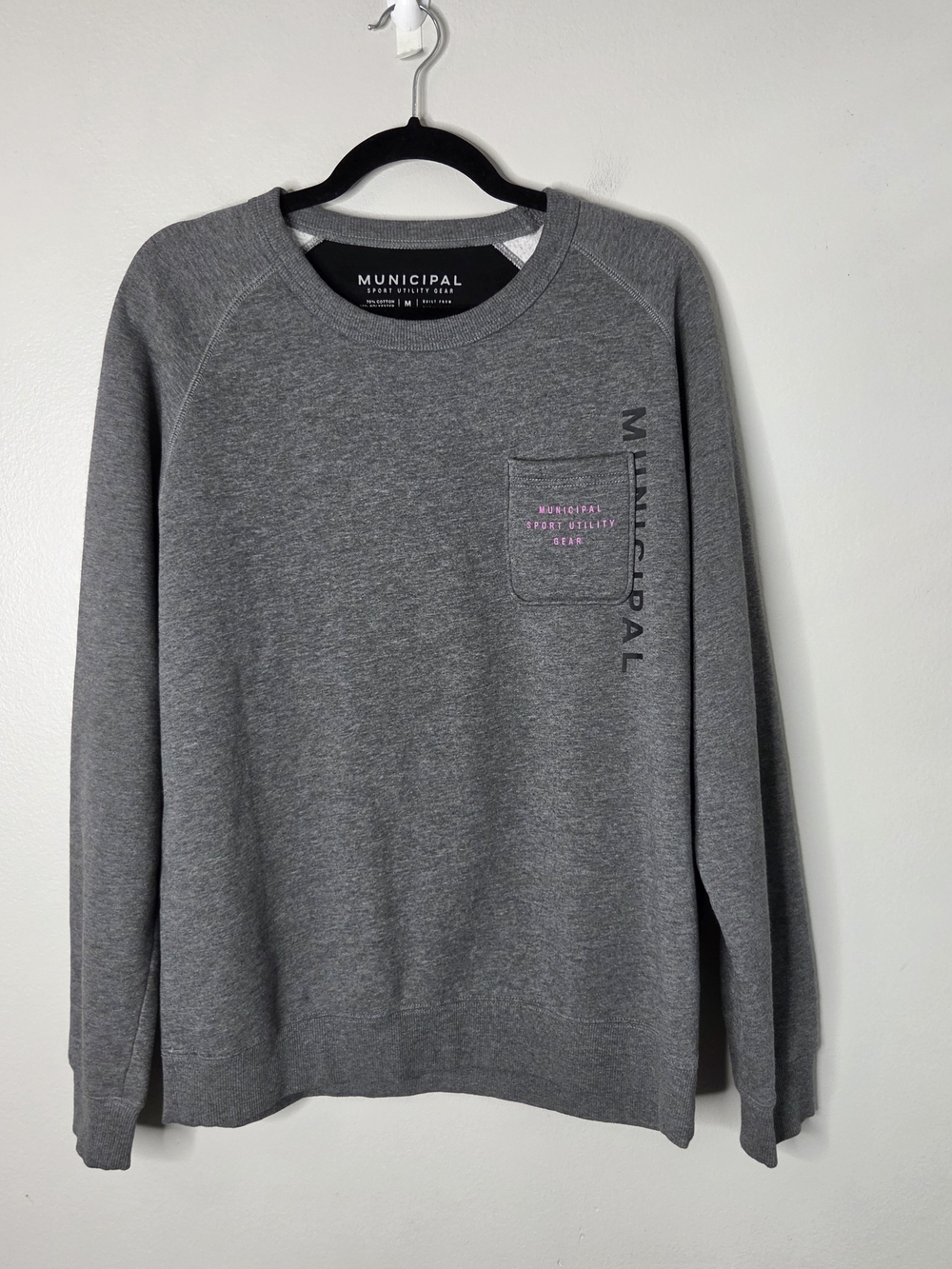 Municipal Sport Utility Gear Crewneck 1-Pocket Soft Sweatshirt